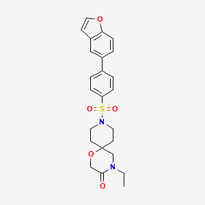 1-Oxa-4,9-diazaspiro[5.5]undecan-3-one, 9-[[4-(5-benzofuranyl)phenyl]sulfonyl]-4-ethyl-