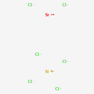 molecular formula Cl6SiSr B12642656 Strontium hexachlorosilicate(2-) CAS No. 52139-17-0