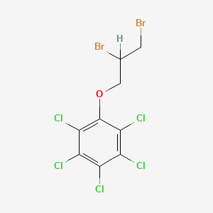 molecular formula C9H5Br2Cl5O B12642674 Pentachloro(2,3-dibromopropoxy)benzene CAS No. 42115-16-2