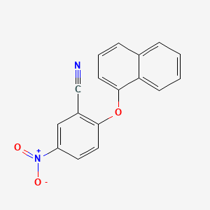 Benzonitrile, 2-(1-naphthalenyloxy)-5-nitro-