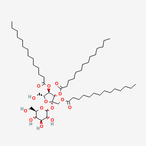 molecular formula C54H100O14 B12642692 Sucrose trimyristate CAS No. 29063-61-4