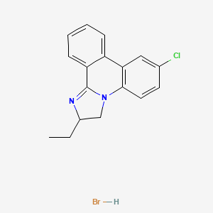 7-Chloro-2-ethyl-2,3-dihydroimidazo[1,2-f]phenanthridine;hydrobromide