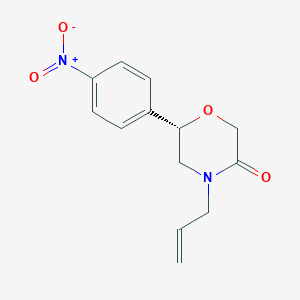 molecular formula C13H14N2O4 B12642709 (6S)-6-(4-Nitrophenyl)-4-(prop-2-en-1-yl)morpholin-3-one CAS No. 920798-50-1