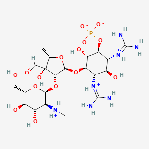 molecular formula C21H41N7O15P+ B1264273 链霉素 6-磷酸(1+) 