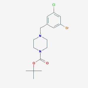 Tert-butyl 4-(3-bromo-5-chlorobenzyl)piperazine-1-carboxylate