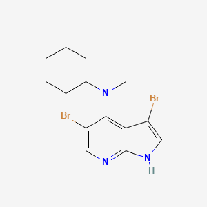 3,5-Dibromo-N-cyclohexyl-N-methyl-1H-pyrrolo[2,3-b]pyridin-4-amine