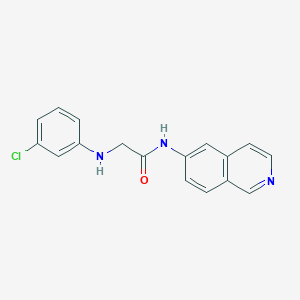 N~2~-(3-Chlorophenyl)-N-isoquinolin-6-ylglycinamide