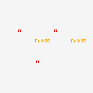 molecular formula Fe2O3 B12642872 Iron oxide (59Fe2O3) CAS No. 11083-28-6