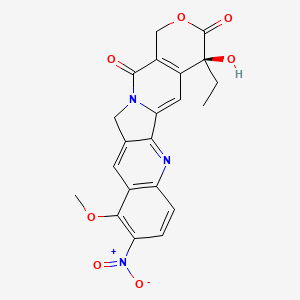 molecular formula C21H17N3O7 B1264309 10-Methoxy-9-nitrocamptothecin 