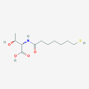 molecular formula C11H21NO4S B1264310 7-Mercaptoheptanoylthreonine 