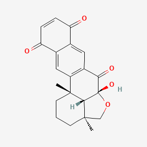 molecular formula C21H20O5 B1264312 艾丽西亚醌 A 