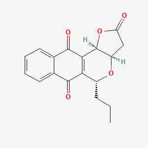 molecular formula C18H16O5 B1264317 7-Deoxyfrenolicin B 