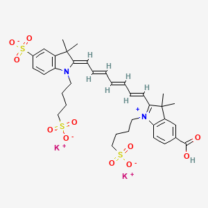 molecular formula C36H42K2N2O11S3 B1264318 NIR-3染料 