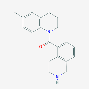 (6-methyl-3,4-dihydro-2H-quinolin-1-yl)-(1,2,3,4-tetrahydroisoquinolin-5-yl)methanone