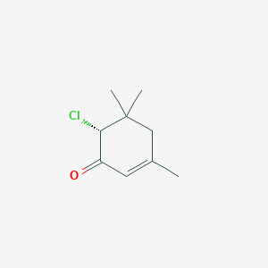 2-Cyclohexen-1-one, 2(or 4)-chloro-3,5,5-trimethyl-