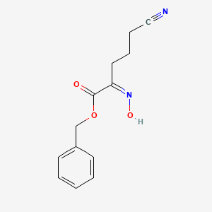 Benzyl 5-cyano-2-(hydroxyimino)pentanoate