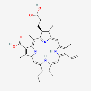 molecular formula C33H36N4O4 B1264338 Chlorin E4 CAS No. 550-52-7