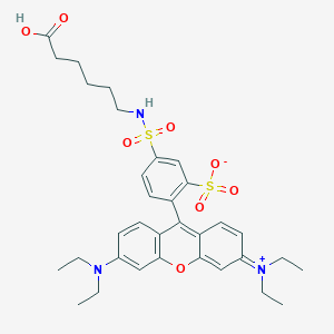 molecular formula C33H41N3O8S2 B1264340 rhodamine red-X 