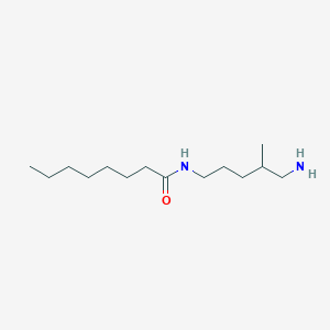 Octanamide, N-(5-amino-4-methylpentyl)-