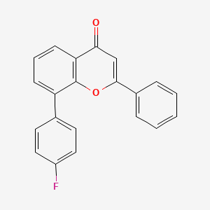 8-(4-Fluorophenyl)-2-phenyl-4H-1-benzopyran-4-one