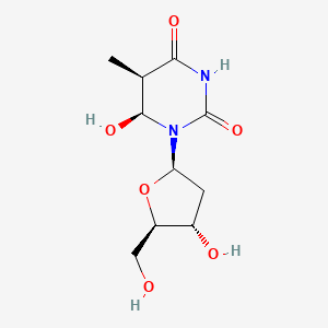 Thymidine, 5,6-dihydro-6-hydroxy-, (5R,6S)-