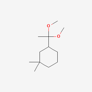 Cyclohexane, 3-(1,1-dimethoxyethyl)-1,1-dimethyl-