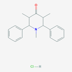 molecular formula C20H24ClNO B12643657 1,3,5-Trimethyl-2,6-diphenylpiperidin-4-one;hydrochloride CAS No. 20964-08-3