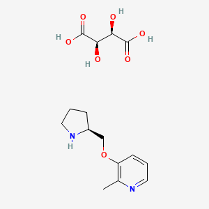 molecular formula C15H22N2O7 B1264366 Pozanicline tartrate CAS No. 945405-37-8
