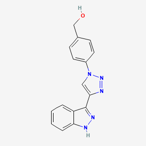 [4-[4-(1H-indazol-3-yl)triazol-1-yl]phenyl]methanol