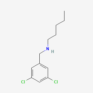 molecular formula C12H17Cl2N B12643702 Benzenemethanamine, 3,5-dichloro-N-pentyl- CAS No. 90390-25-3