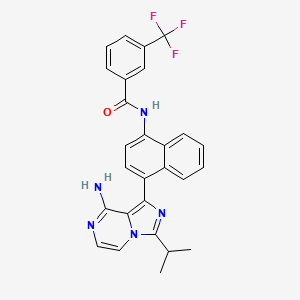 BenzaMide, N-[4-[8-aMino-3-(1-Methylethyl)iMidazo[1,5-a]pyrazin-1-yl]-1-naphthalenyl]-3-(trifluoroMethyl)-