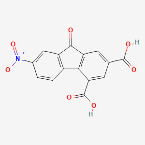 2-Nitrofluorenone-5,7-dicarboxylic acid