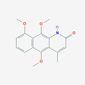 molecular formula C17H17NO4 B1264379 Geovanine 