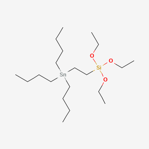 Silane, triethoxy(2-(tributylstannyl)ethyl)-