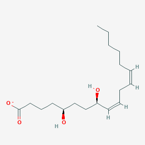 molecular formula C18H31O4- B1264384 5(S)、8(R)-二羟基十四碳烯(1-) 