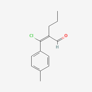 2-(Chloro-p-tolylmethylene)valeraldehyde