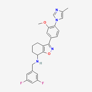 N-(3,5-difluorobenzyl)-3-(3-Methoxy-4-(4-Methyl-1H-iMidazol-1-yl)phenyl)-4,5,6,7-tetrahydrobenzo[d]isoxazol-7-aMine