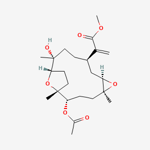 molecular formula C23H36O7 B1264404 Dendronpholide G 