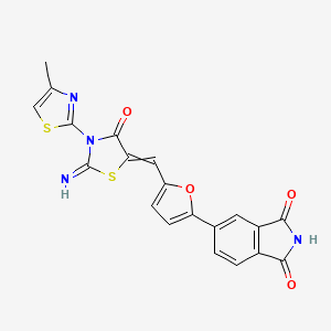 1H-Isoindole-1,3(2H)-dione, 5-[5-[[2-iMino-3-(4-Methyl-2-thiazolyl)-4-oxo-5-thiazolidinylidene]Methyl]-2-furanyl]-