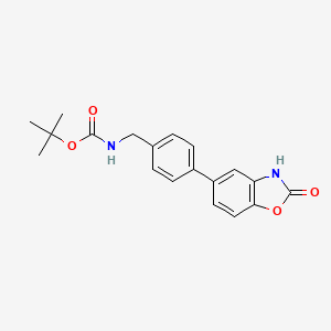 Tert-butyl 4-(2-oxo-2,3-dihydrobenzo[d]oxazol-5-yl)benzylcarbamate