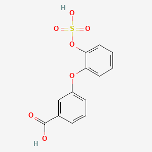 Benzoic acid, 3-(2-(sulfooxy)phenoxy)-