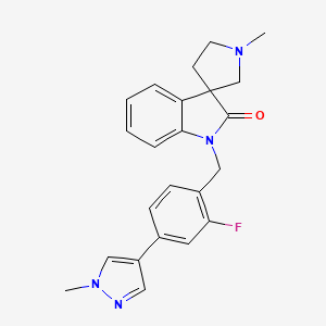 1-(2-fluoro-4-(1-Methyl-1H-pyrazol-4-yl)benzyl)-1'-Methylspiro[indoline-3,3'-pyrrolidin]-2-one