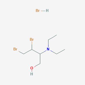 3,4-Dibromo-2-(diethylamino)butan-1-ol;hydrobromide