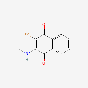 molecular formula C11H8BrNO2 B12644297 1,4-Naphthalenedione, 2-bromo-3-(methylamino)- CAS No. 91182-56-8