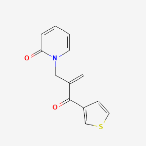 2(1H)-Pyridinone, 1-(2-(3-thienylcarbonyl)-2-propenyl)-