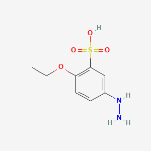 2-Ethoxy-5-hydrazinobenzenesulphonic acid