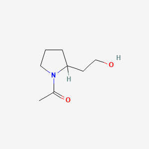 molecular formula C8H15NO2 B12644383 1-Acetylpyrrolidine-2-ethanol CAS No. 94157-94-5