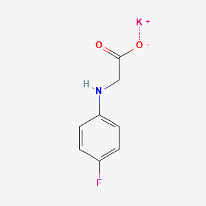 molecular formula C8H7FKNO2 B12644416 Potassium n-(4-fluorophenyl)glycinate CAS No. 184637-63-6