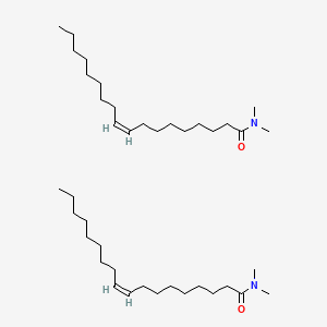 molecular formula C40H78N2O2 B12644529 9-Octadecenamide, N,N-dimethyl-, (9Z)-, dimer CAS No. 71302-52-8