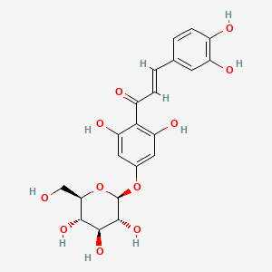 molecular formula C21H22O11 B1264455 2',3,4,4',6'-Pentahydroxychalcone 4'-O-beta-D-glucoside 